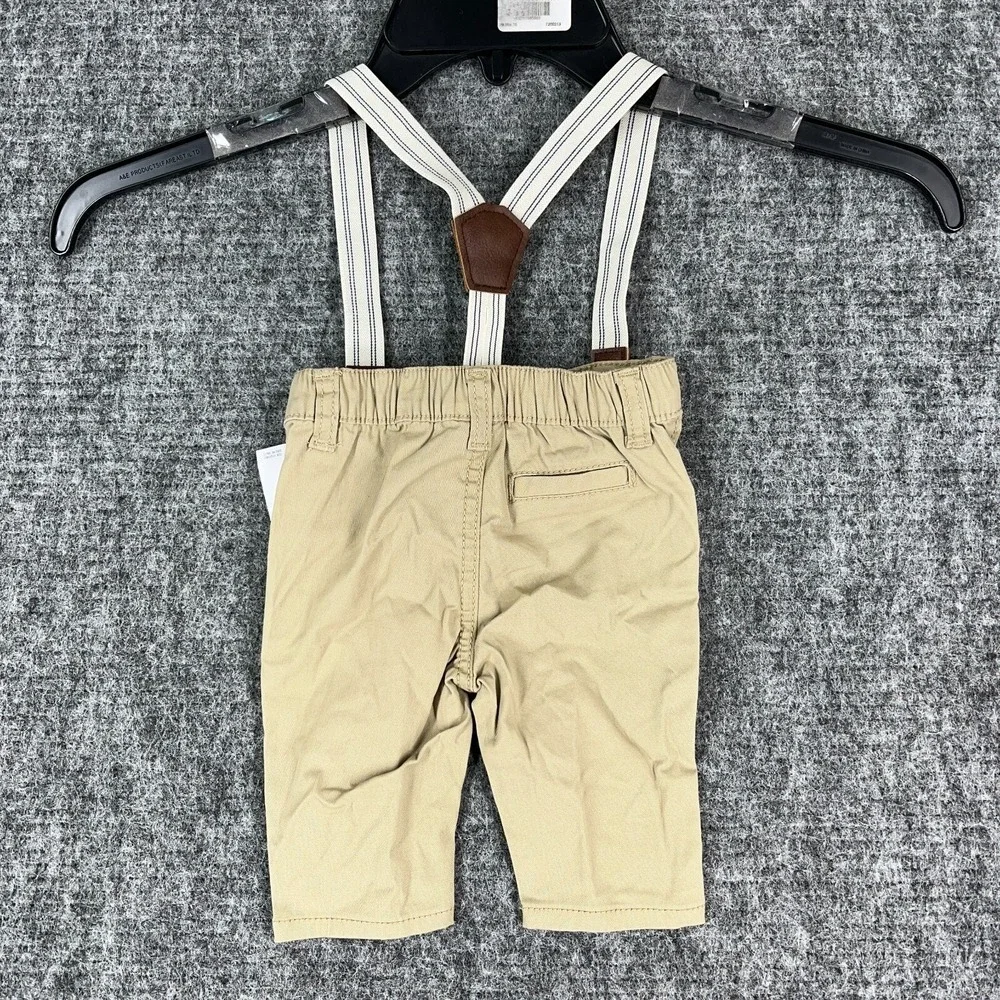 OshKosh Suspender‎ Dress Pants Trousers Classiccore Vintage Style Baby Boy 3M